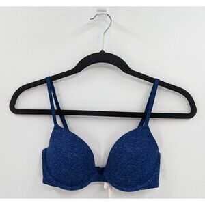 Victoria's Secret PINK Bra Women's 32C Heather Blue Demi